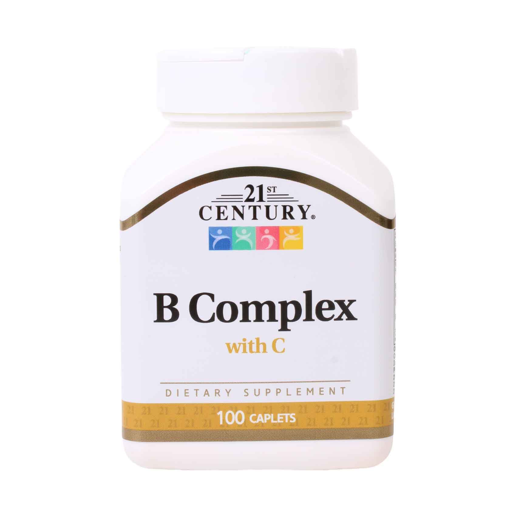 21st Century B Complex With C Dietary Supplement 100 Caplets