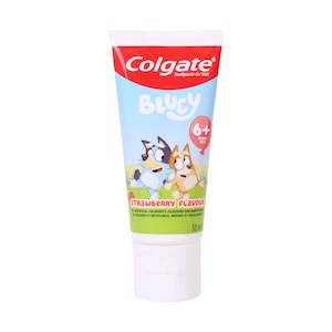 Colgate Kids Toothpaste Bluey Strawberry Flavour 50ml (6+ Years)