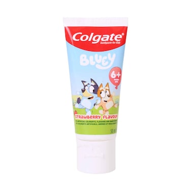 Colgate Kids Toothpaste Bluey Strawberry Flavour 50ml (6+ Years)