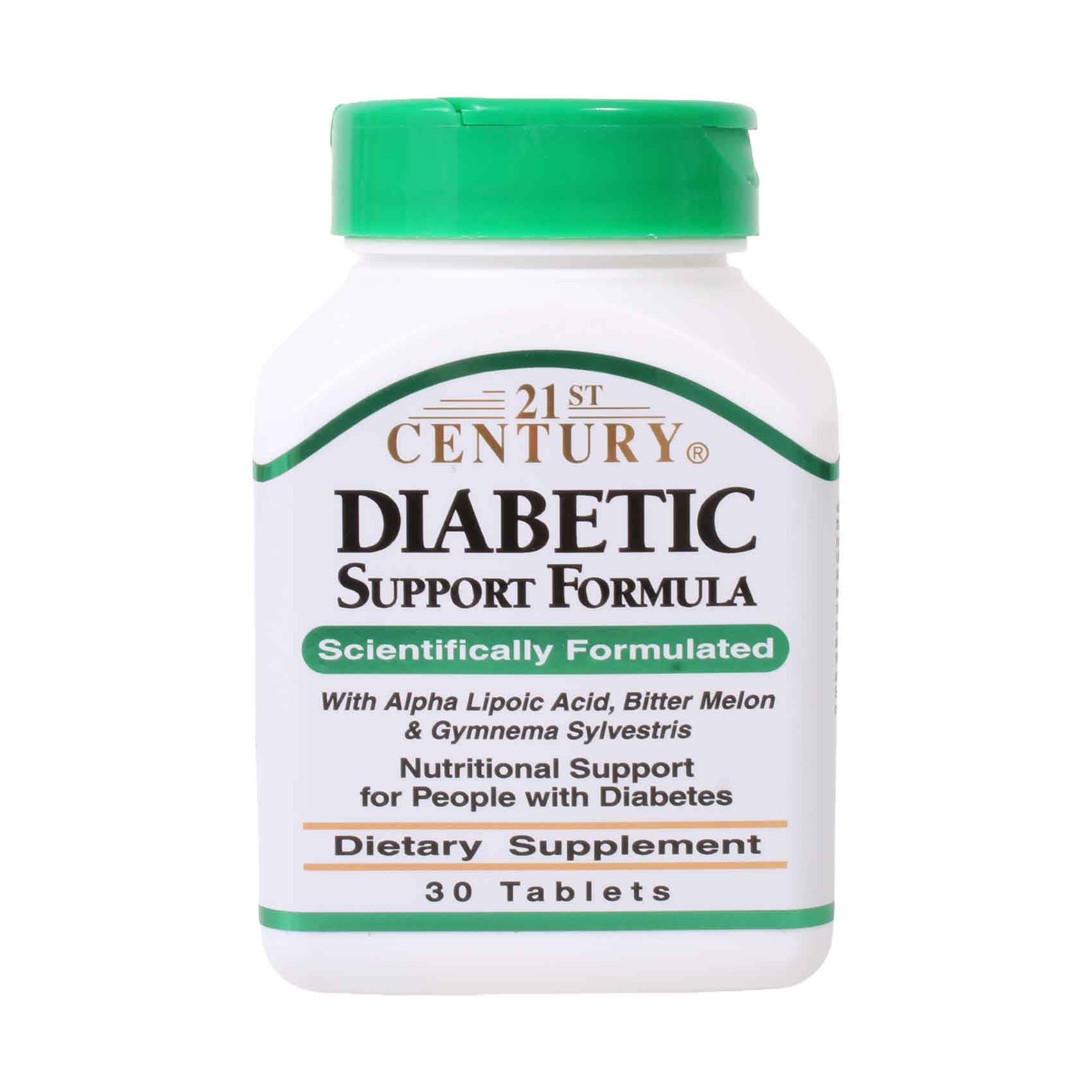 21st Century Diabetic Support Formula Dietary Supplement 30 Tablets