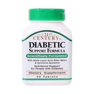21st Century Diabetic Support Formula Dietary Supplement 30 Tablets