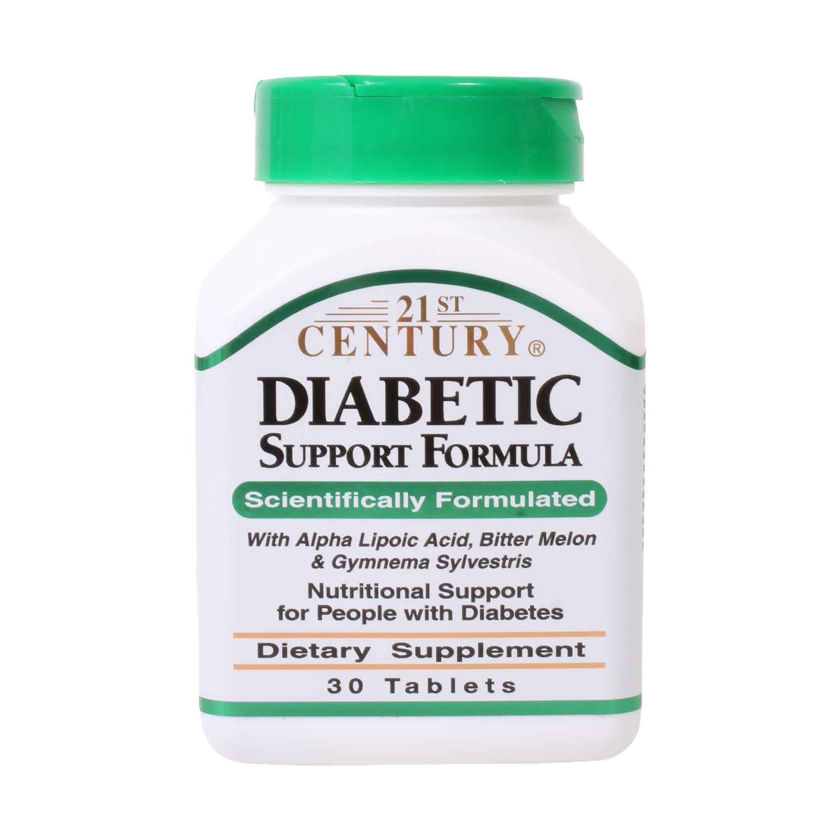 21st Century Diabetic Support Formula Dietary Supplement 30 Tablets
