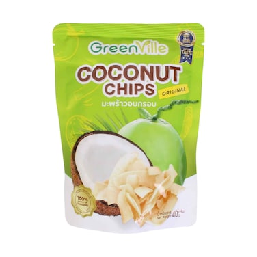 GreenVille Original Coconut Chips 40g