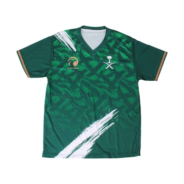 كأس العالم 2026 تيشيرت رياضي للجنسين المملكة العربية السعودية، مقاسات S إلى XXL