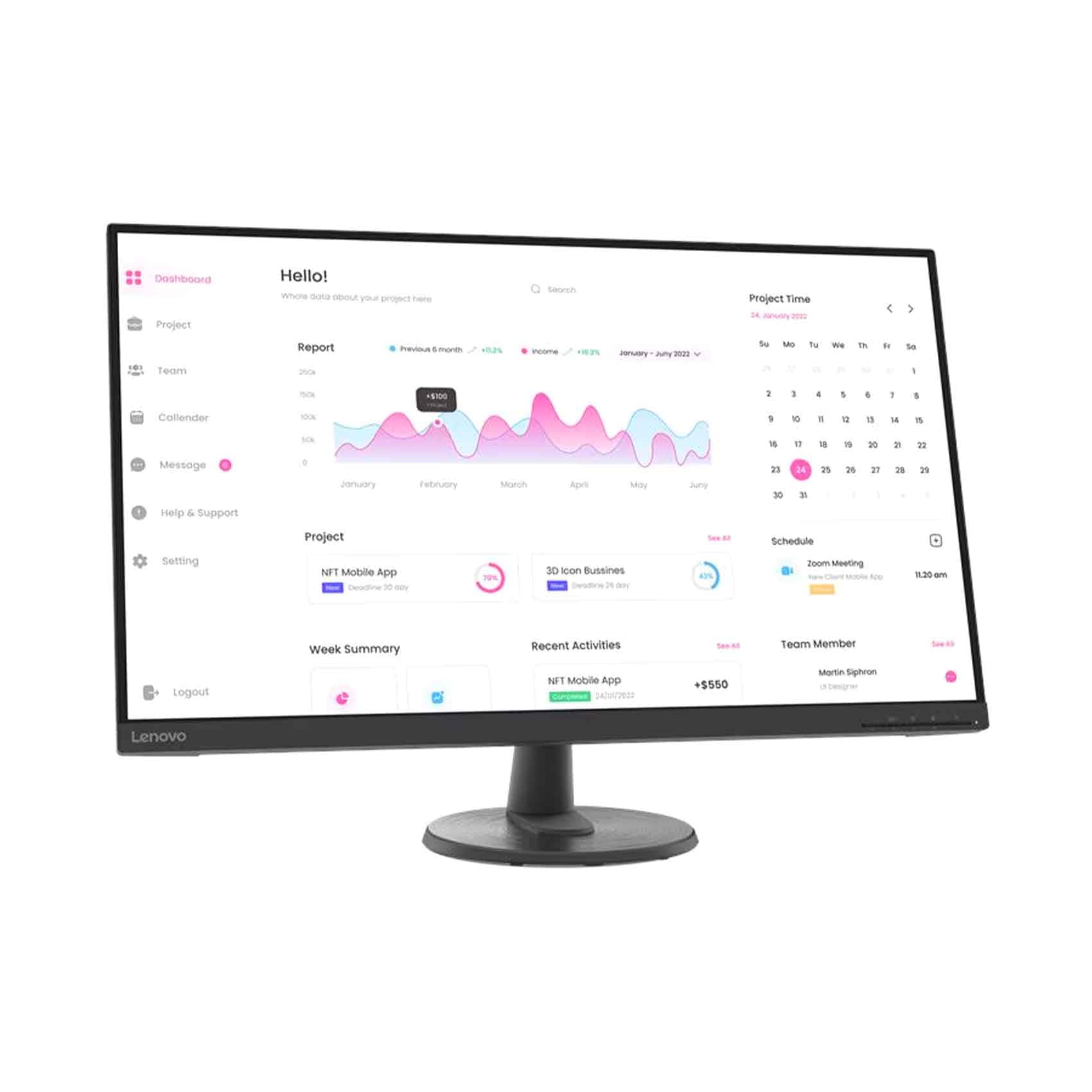 Lenovo Monitor D32-40 FHD 66FCGAC2AE 32
