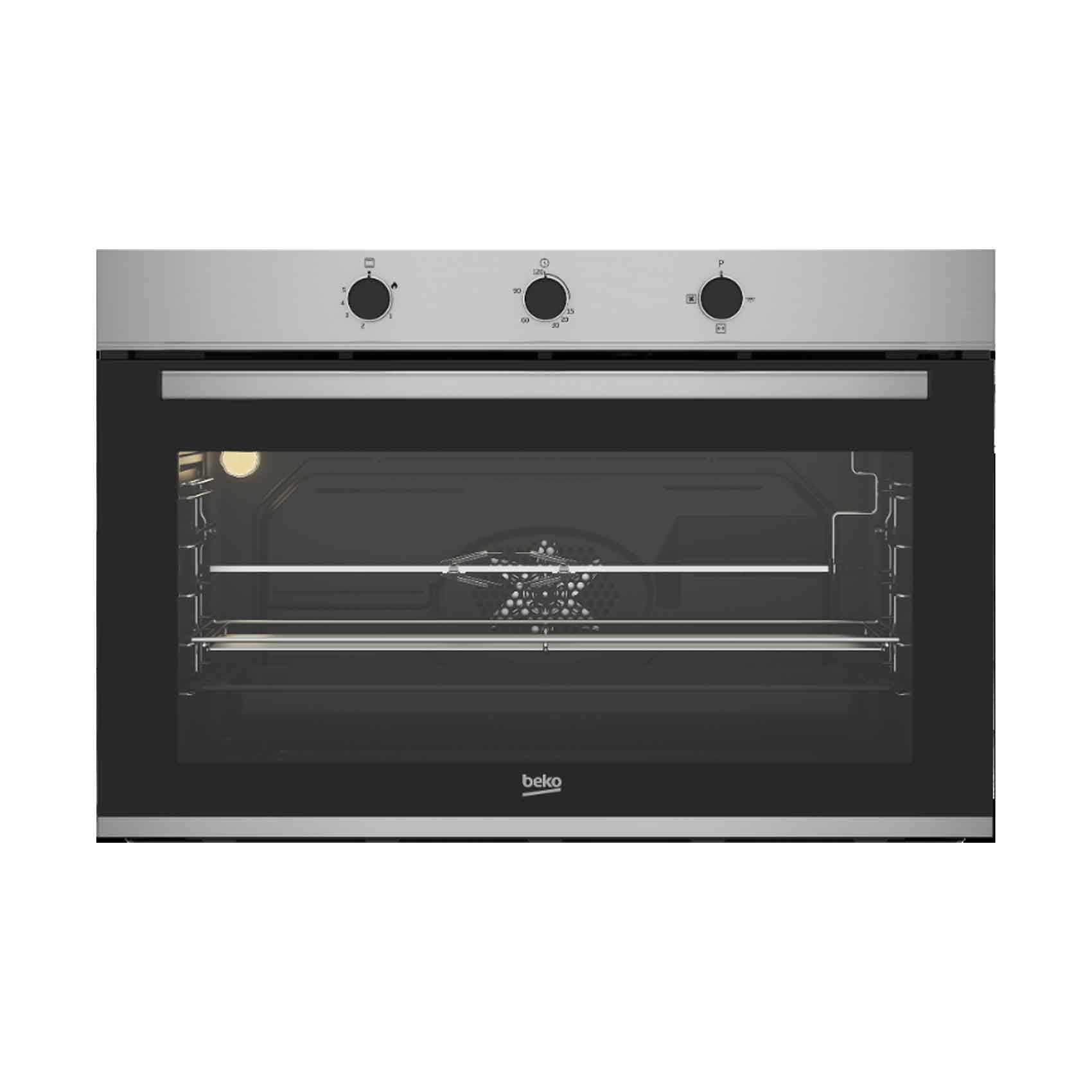 Beko Built In Oven Gas With Fan 90Cm BBWHT12106XS