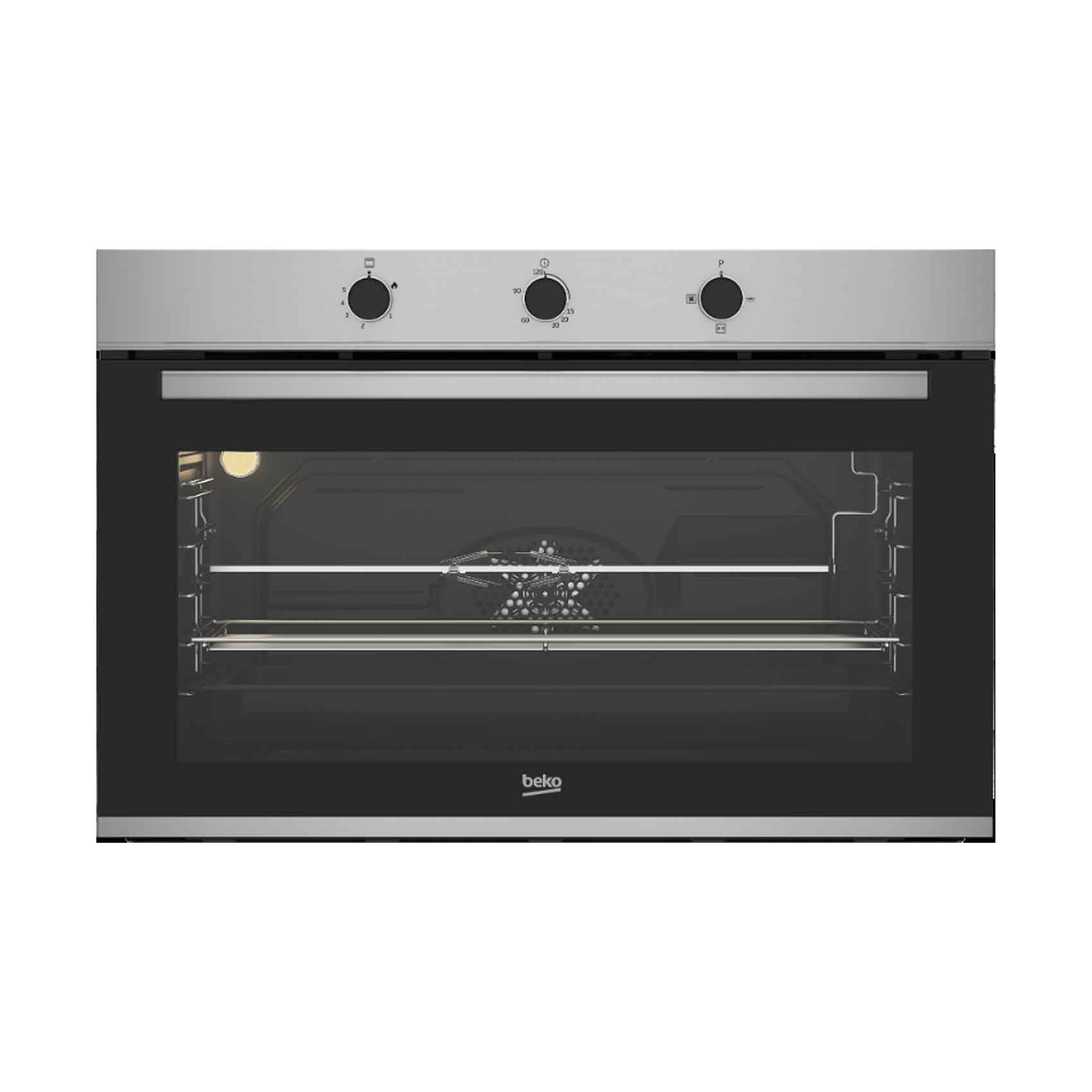 Beko Built In Oven Gas With Fan 90Cm BBWHT12106XS