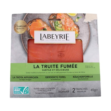 Labeyrie Premium Smoked Trout Slices - 65g
