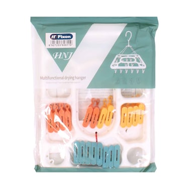 Fixon Multifunctional 20 Clips Drying Hanger