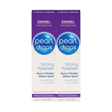 Pearl Drops Strong Polished White Toothpaste 75mlx2 Pieces
