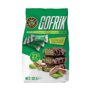 Gofrik Assorted Pistachio Mini Wafers 125g