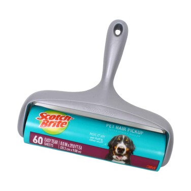 3M Scotch Brite Pet Hair Pickup Extra Sticky Roller 60 Sheets