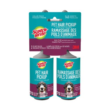 3M Scotch Brite Pet Hair Pickup Roller 2 Pieces Set