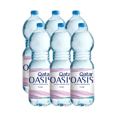 Qatar Oasis Drinking Water 1.5Lx6 Pieces