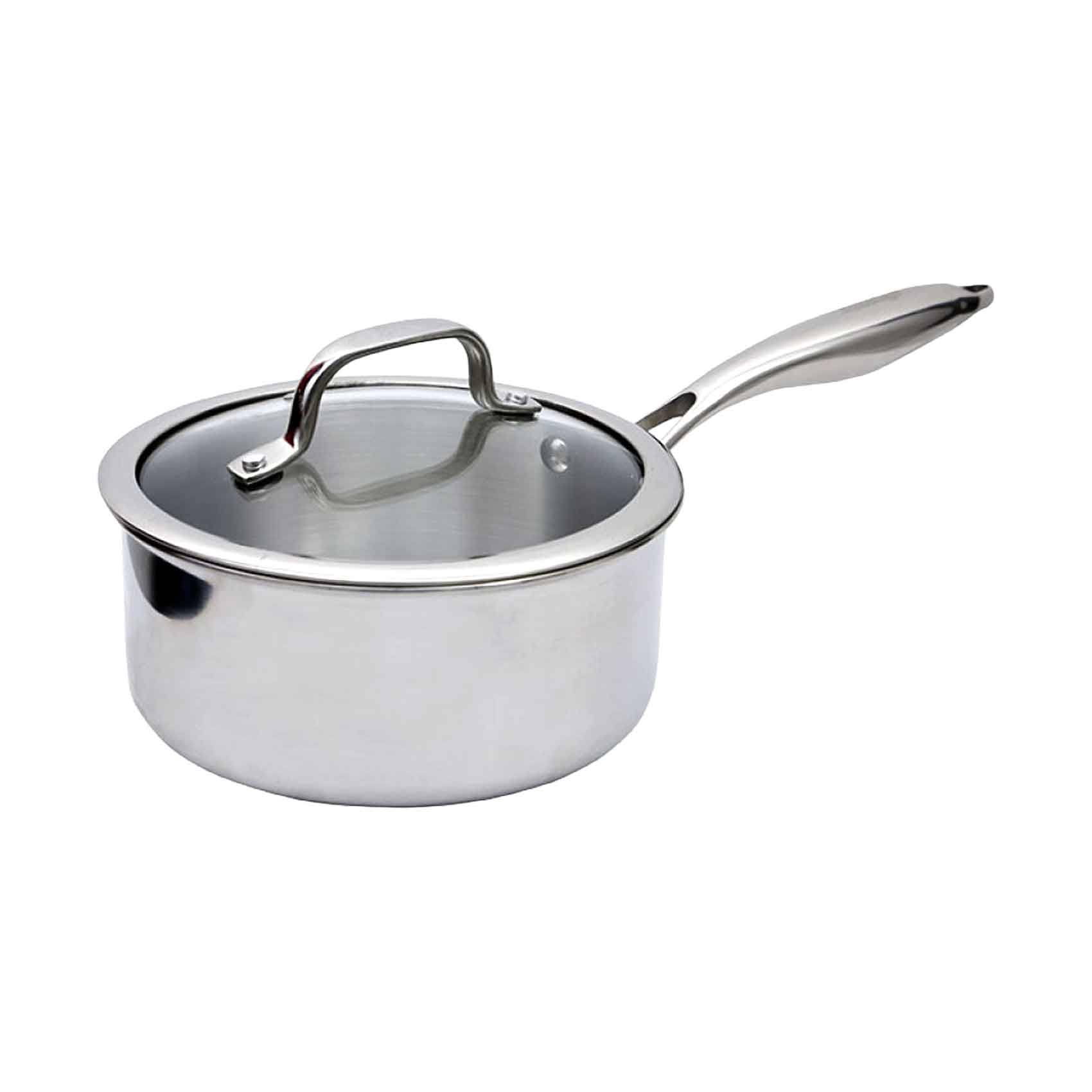 Prestige Infinity Tri-Ply Stainless Steel Sauce Pan With Lid 18cm