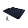 Avenli Navy Blue Cloud Coil Flocked Air Bed With Hand Pump