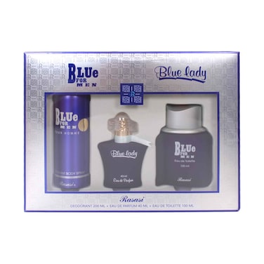 Rasasi Blue EDT 100ml + 40ml + Deodorant 200ml Gift Set