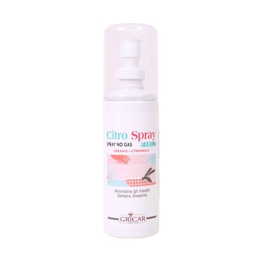 Gricar Citro Spray No Gas Family Insect Repellent Geranio &amp; Citronella 100ml