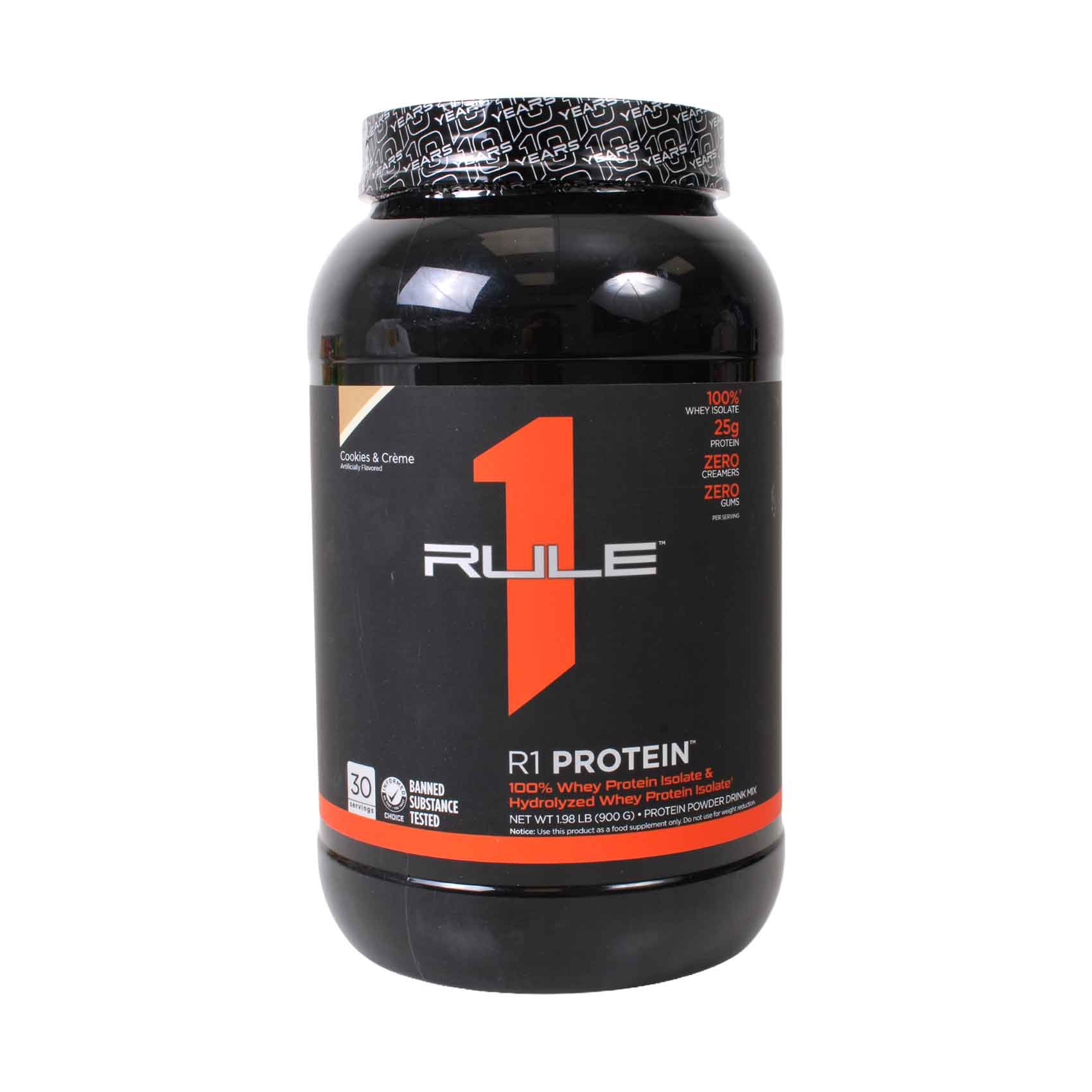 R1 Isolate Whey Protein ,Cookies & Cream, 30 SERV 1.98 lb (900 g)