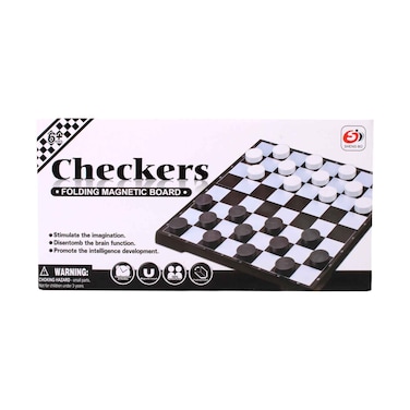 Checkers Folding Magnetic Chess Board 30.5cmx30.5cm S2202-1
