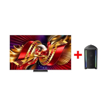 تي سي إل 75C8L تلفزيون SQD Mini LED، مقاس 75 بوصة+تي سي ال مكبر صوت