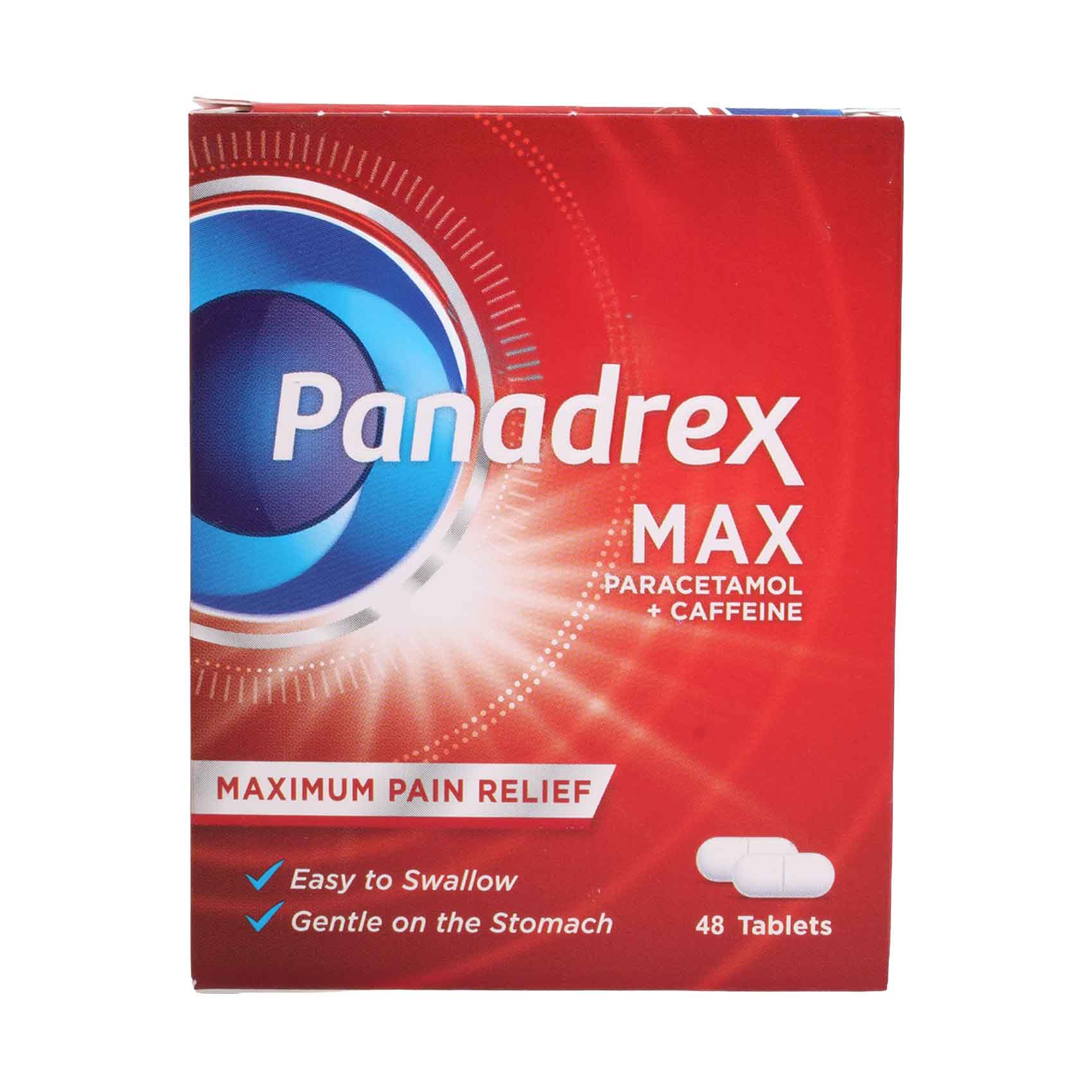 Panadrex Max Paracetamol + Caffeine Tablets 48 Pieces