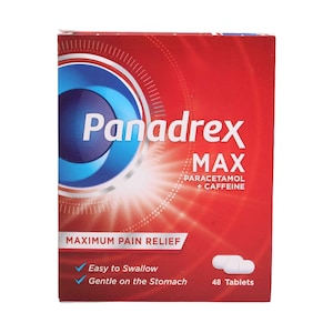 Panadrex Max Paracetamol + Caffeine Tablets 48 Pieces