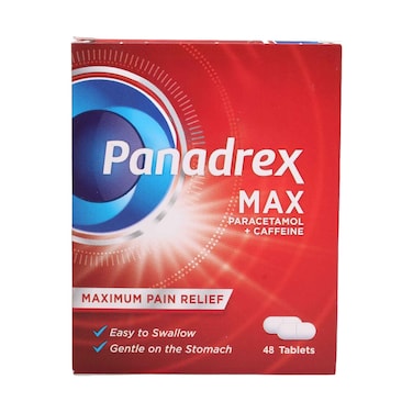 Panadrex Max Paracetamol + Caffeine Tablets 48 Pieces