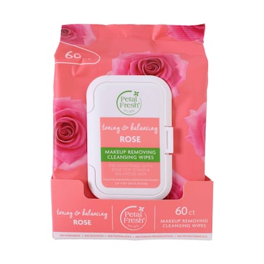 Petal Fresh Pure Toning &amp; Balancing Rose Makeup Removing Cleansing Wipes - 60 Wipes