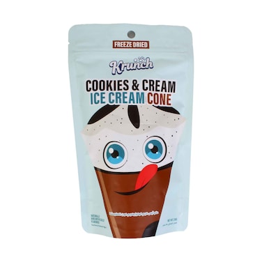 Krunch Freeze Dried Cookies &amp; Cream Ice Cream Cone 38g