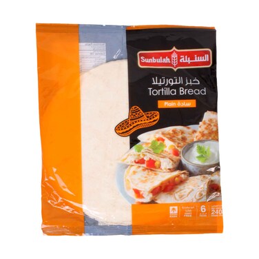 لفائف خبز التورتيلا السادة من سنبولة (6 قطع، 240 غرام)