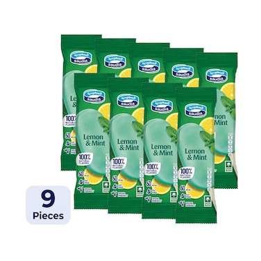 Saudia Ice Pops Lemon &amp; Mint 80mlx9 Pieces