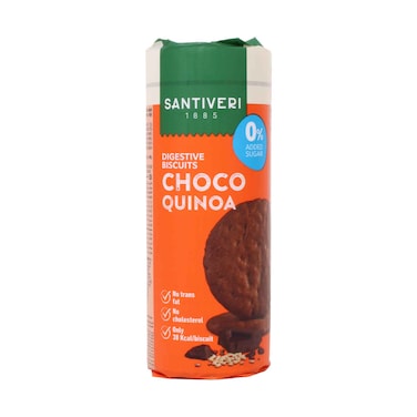 Santiveri Digestive Biscuits Choco Quinoa (0% Added Sugar) 175g