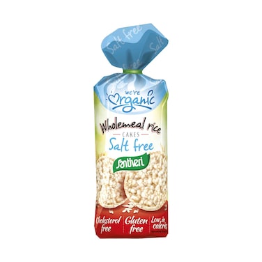Santiveri Wholemeal Rice Cakes Salt Free (Organic, Gluten Free) 130g