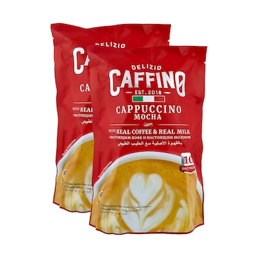 Delizio Caffino Mocha Cappuccino Instant Coffee Mix 20g x 10 Sachets