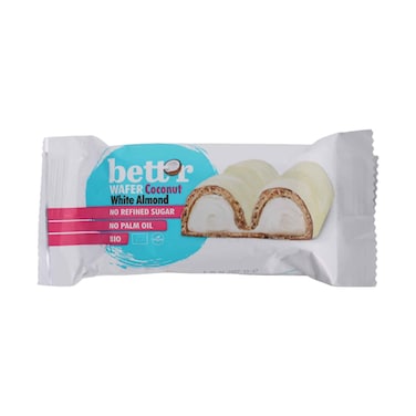 Bett'r Organic Coconut White Almond Wafer