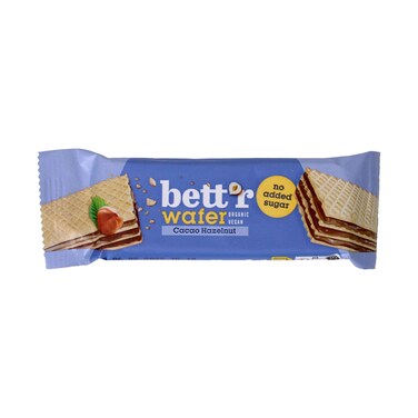 لوح رقائق البندق والكاكاو العضوي من Bett'r – بدون إضافة سكر، نباتي 30 غرام