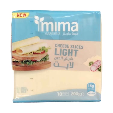 Mima Light Cheese Slices 200g