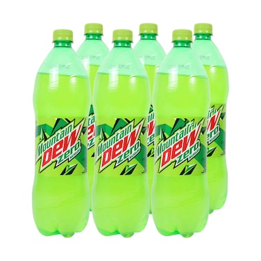 Mountain Dew Zero Sugar Soft Drink 1.25Lx6 Pieces