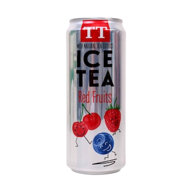 T.T Ice Tea Red Fruits Drink with Natural Tea Extract 330ml