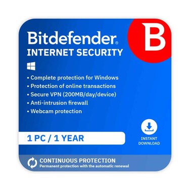 Bitdefender Internet Security 1 Year 1 Devices