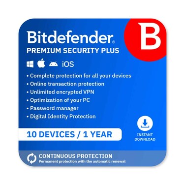 Bitdefender Premium Security 1 Year 10 Devices