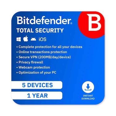 Bitdefender Total Security 1Year 5 Devices