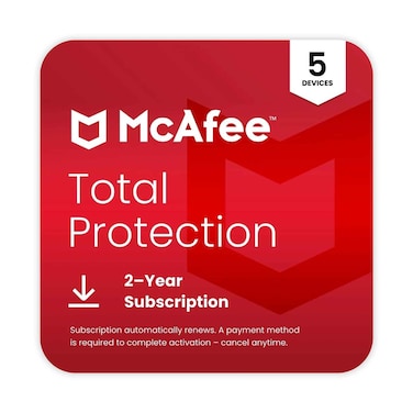 McAfee Total Protection 5 Devices 2 Years Subscription