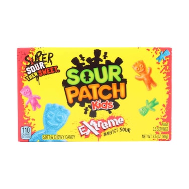 Sour Patch Kids Extreme Sour Soft &amp; Chewy Candy Box 99g