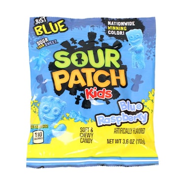 Sour Patch Kids Blue Raspberry Soft &amp; Chewy Candy 102g