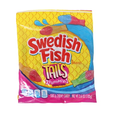 Swedish Fish Tails Soft &amp; Chewy Candy 102g