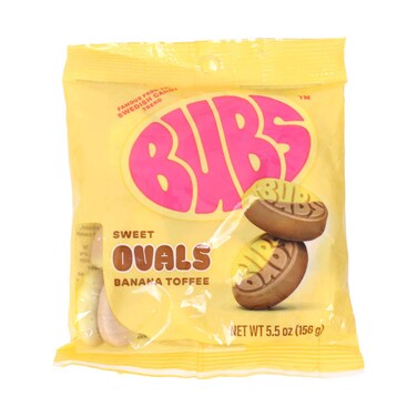 BUBS Sweet Ovals Banana Toffee Foam Candy 156g