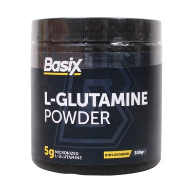 Basix L-Glutamine Powder Unflavoured  Micronized 300g
