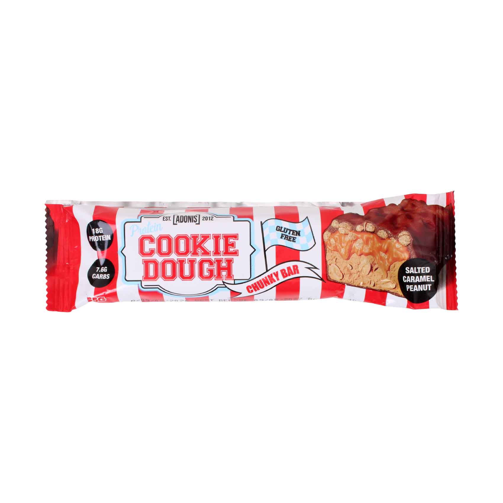 Adonis Protein Bar Cookie Dough Chunky Salted Caramel 55g